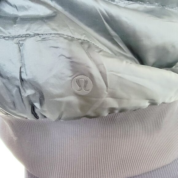 Lululemon Women's Black Non-Stop Long Sleeve Reversible Bomber Jacket Size 10 - Picture 7 of 9